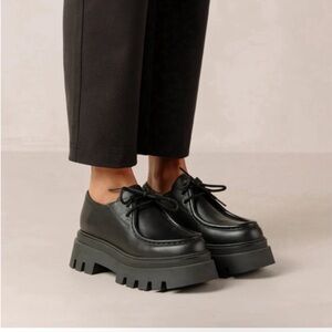 ALOHAS Black Chunky Loafers ***size 7 but fit like 6.5***